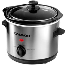 Daewoo Manual Slow Cooker 1.5 Liters - Stainless Steel