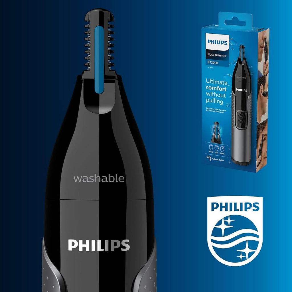 Philips Series 3000 Nose Ear And Eyebrow Trimmer With Protective Guard System - Grey
