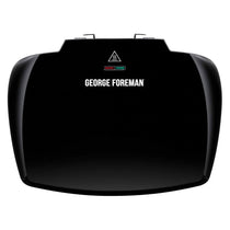 George Foreman Entertaining 10 Portion Large Grill Stainless Steel 2400 W - Black