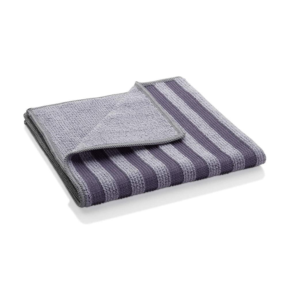 E-Cloth Stainless Steel Cleaning Cloth Microfibre Dual-Sided Scrubbing Cloth for Brushed & Polished Steel - Gray
