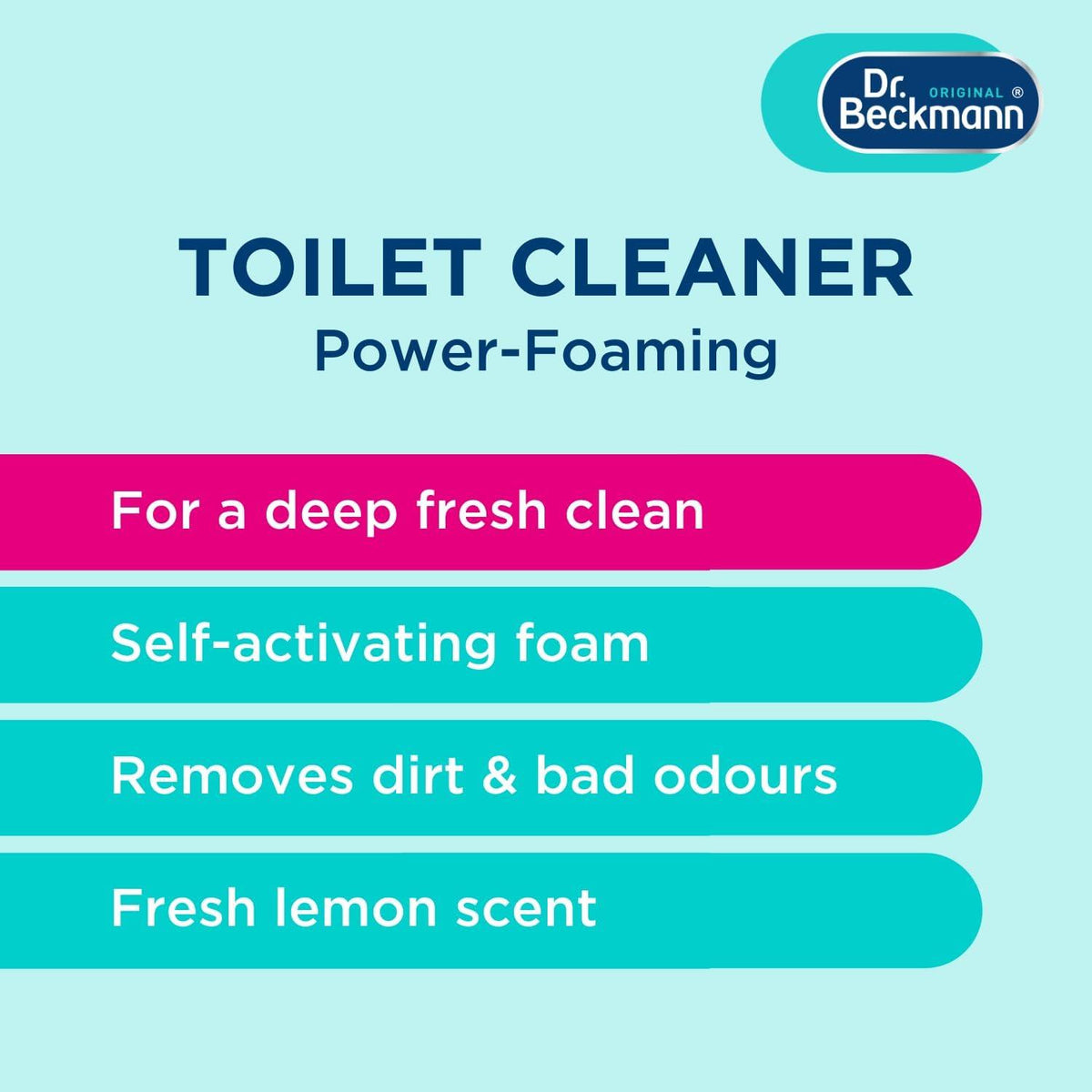 Dr. Beckmann Power-Foaming Toilet Cleaner - 3 x 100 g
