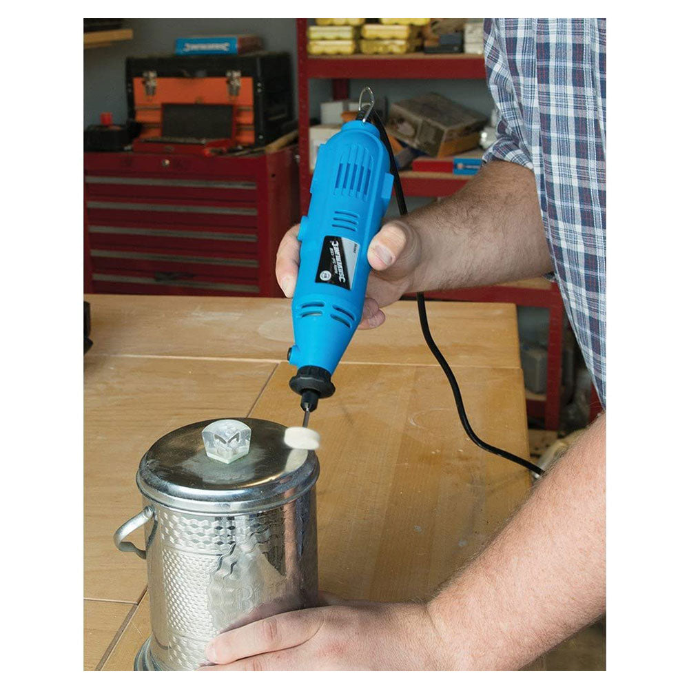 Silverline Corded Electric DIY 135W Multi-Function Rotary Tool - Blue