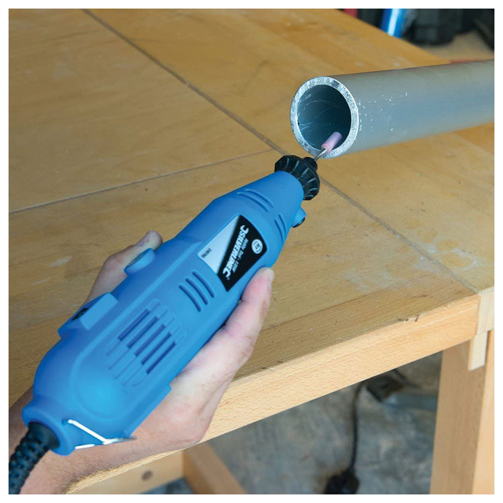 Silverline Corded Electric DIY 135W Multi-Function Rotary Tool - Blue