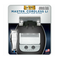 Andis Master Cordless Li Replacement Fade Blade - Polished Carbon Steel