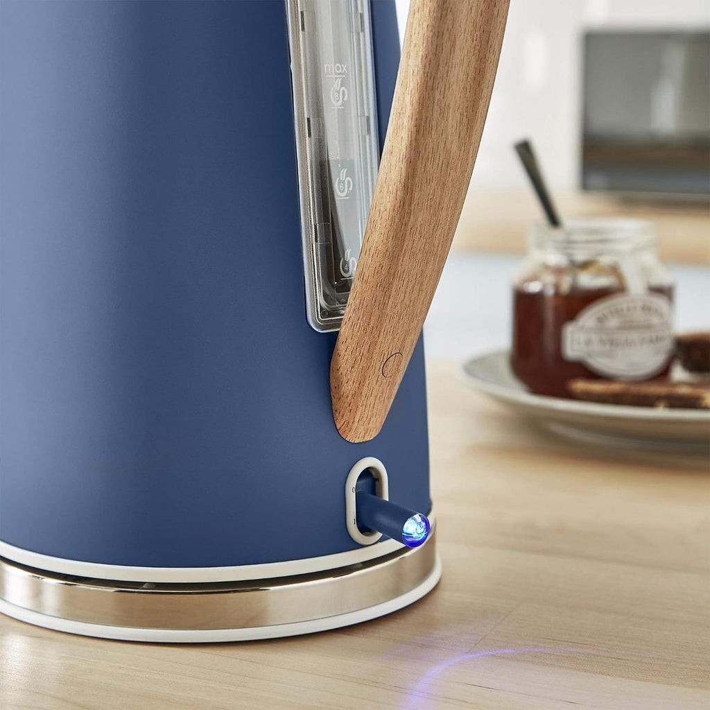Swan Nordic Rapid Boil Jug Kettle Stainless Steel 3000 W 1.7 Litre - Blue
