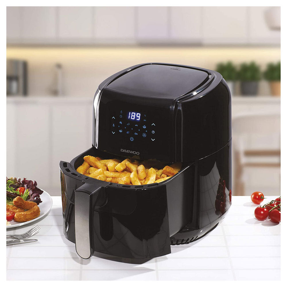 Daewoo Digital Air Fryer 5.5 Litre Capacity - Black