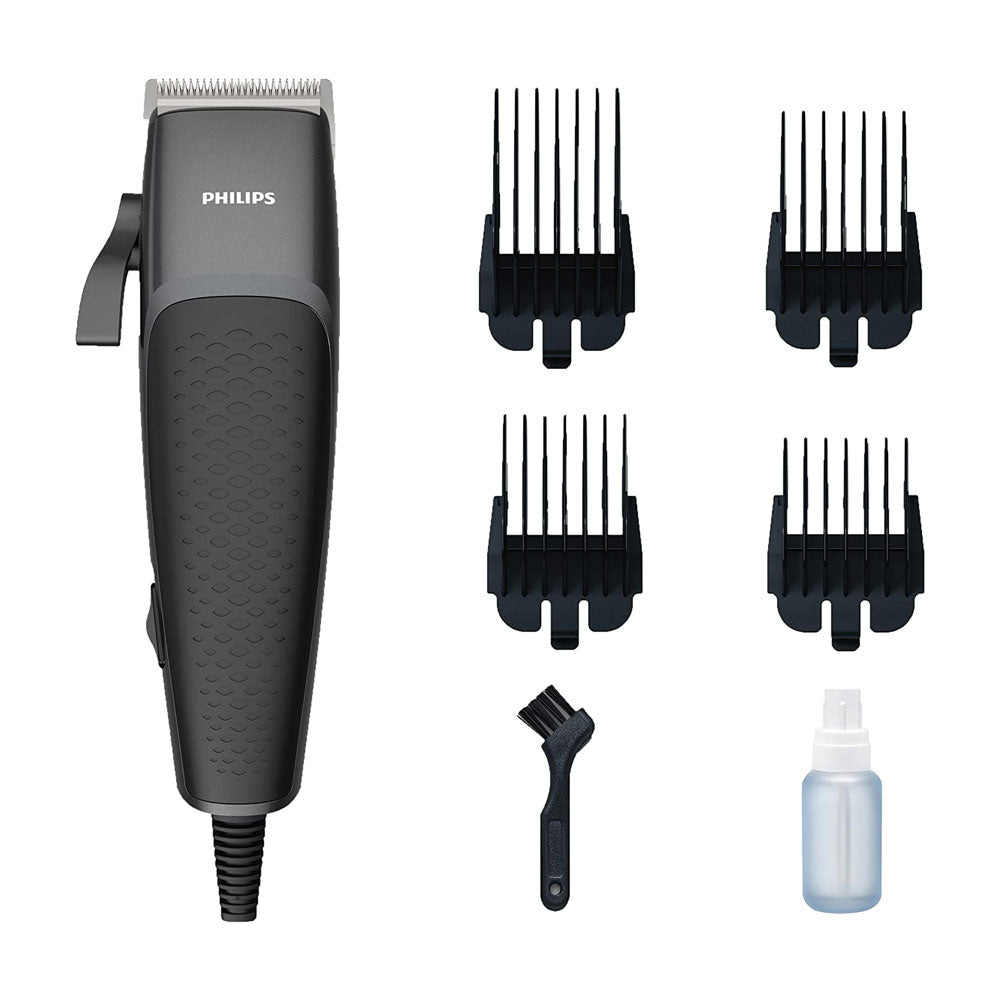 Philips Series 3000 Home Hair Clipper With Stainless Steel Blades And 4 Attachments – Black