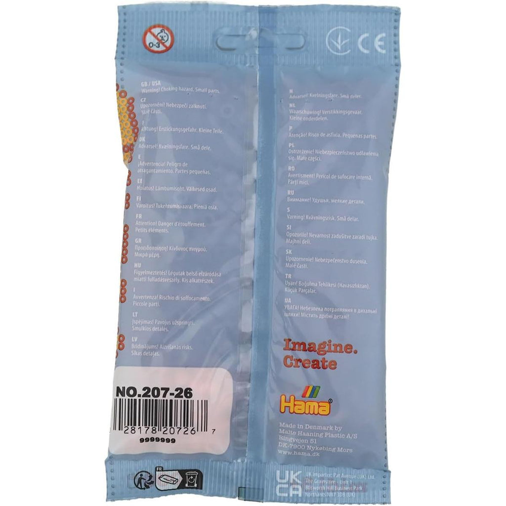 Hama 1000 Midi Beads In Bag Cylindrical Plastic - Matt Rose