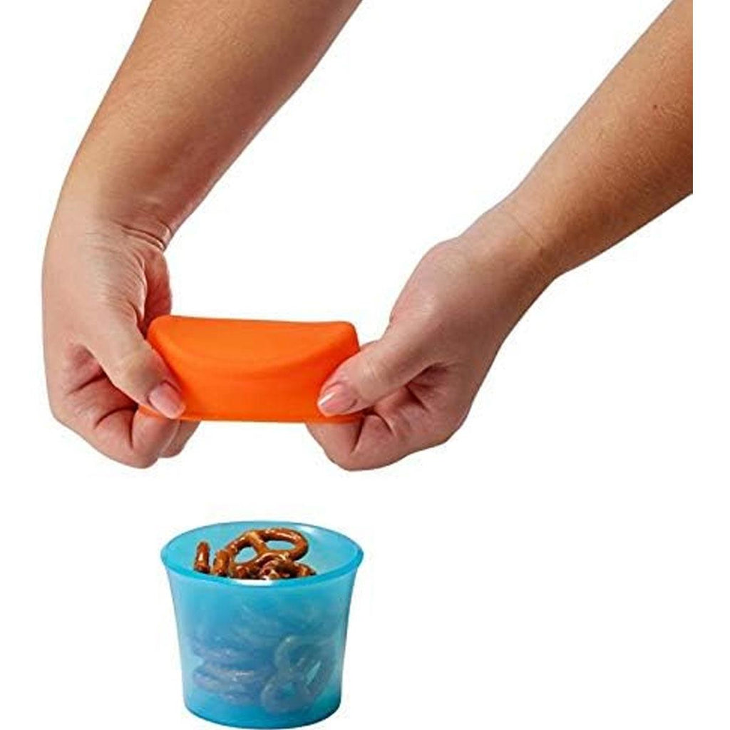 Tomy Boon SNUG Stretchy Silicone Lids And Baby Food Storage Containers - Multicolor
