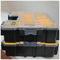 Stanley Fatmax Deep Professional Organiser Tool Box With Metal Latch And Seal - Black/Yellow