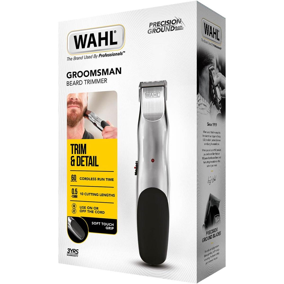 Wahl Cord/Cordless Groomsman Hair Trimmers Stubble And Beard Trimmer Grooming Set
