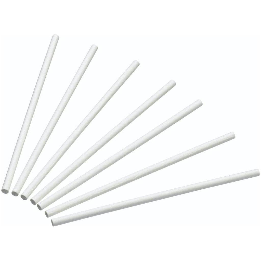 KitchenCraft Sweetly Does It Paper Cake Pop Sticks 50 Pack (10 cm) - White