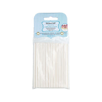 KitchenCraft Sweetly Does It Paper Cake Pop Sticks 50 Pack (10 cm) - White