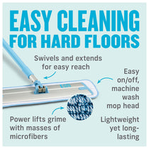 E-Cloth Deep Clean Mop System Microfiber - Blue And Silver