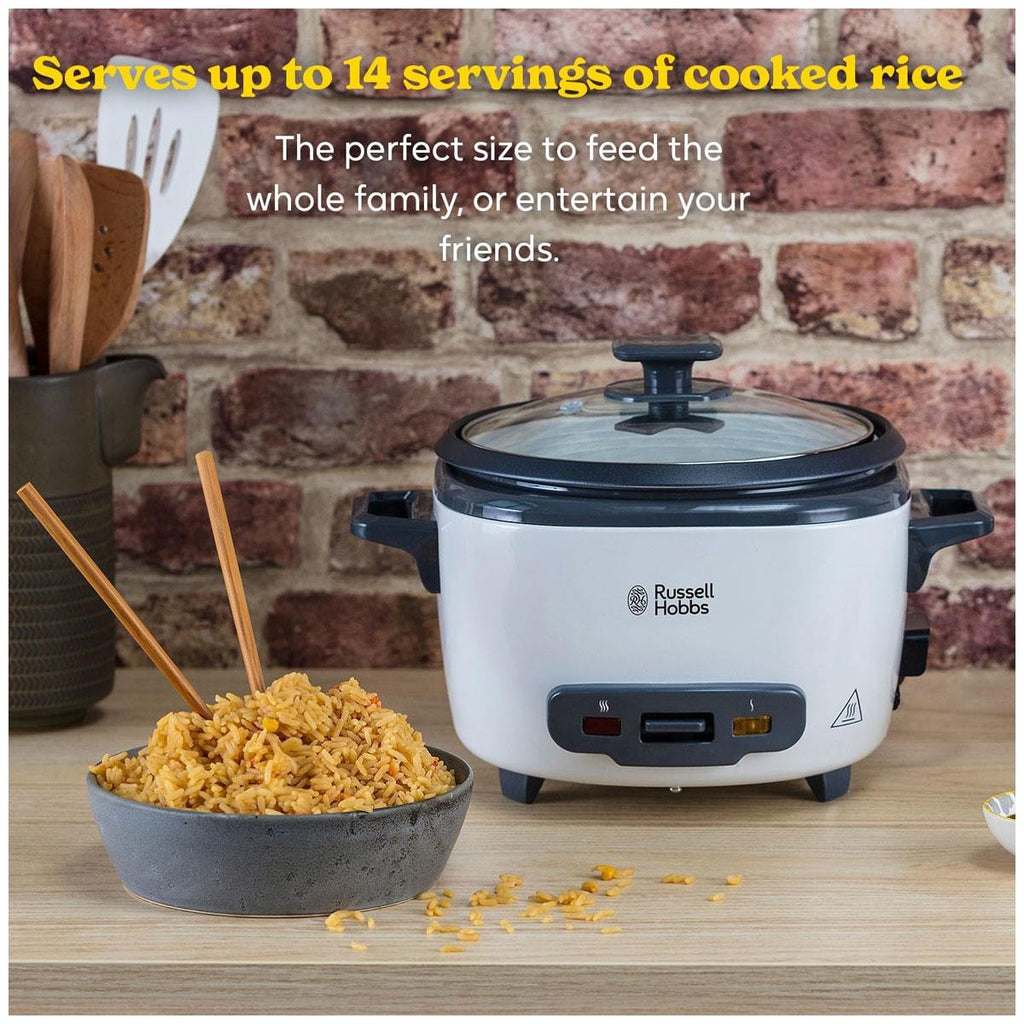 Russell Hobbs Large Rice Cooker And Steamer - White