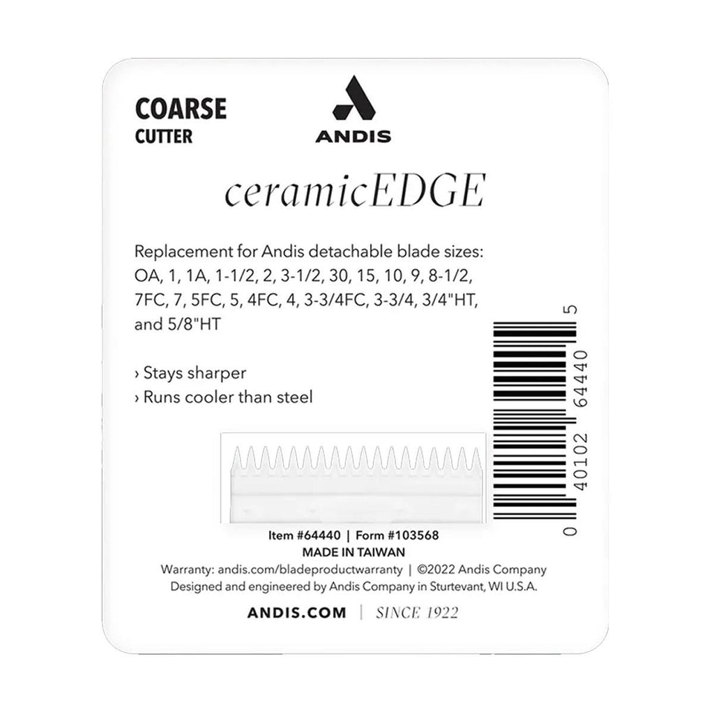 Andis Ceramic Edge Detachable Replacement Blade - Coarse Cutter