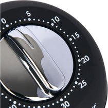 KitchenCraft Soft Touch Mechanical 1 Hour Kitchen Timer - Black
