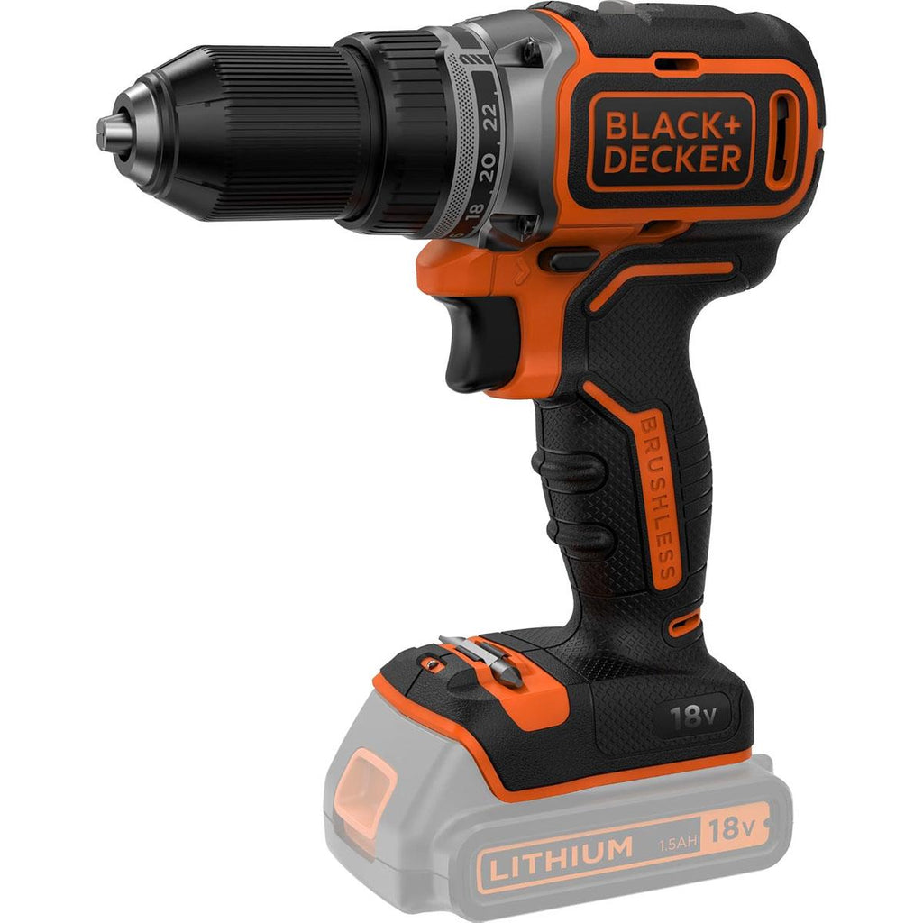 Black & Decker 18 V Lithium-ion Cordless Brushless Drill Driver - Bare Unit