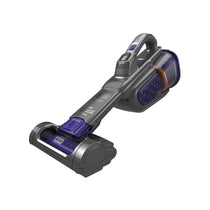 Black & Decker 18V Lithium-ion Cordless PET Dustbuster Handheld Vacuum with Charging Base And Pet Extension - Grey/Blue