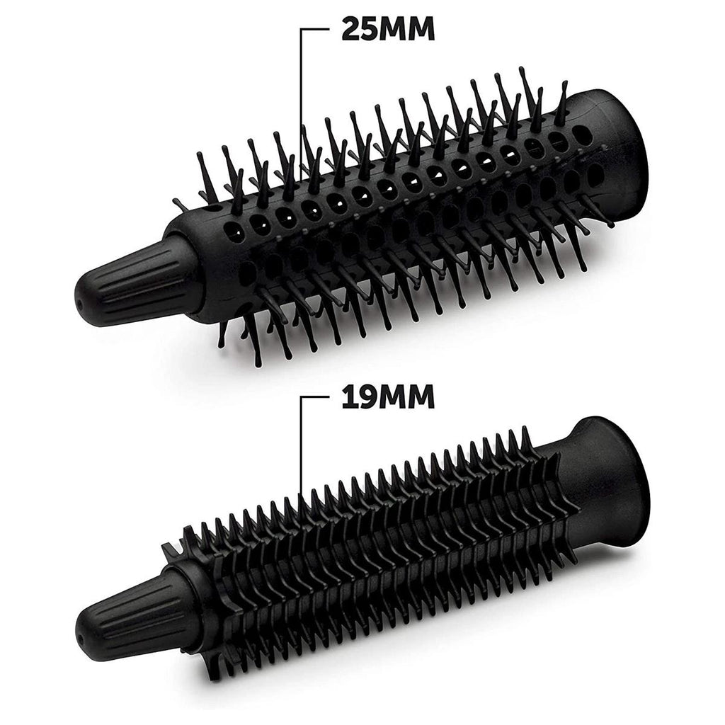 Revelon Tangle Free Hot Air Styler 200W With 2 Brush Attachments 19mm And 25mm - Black