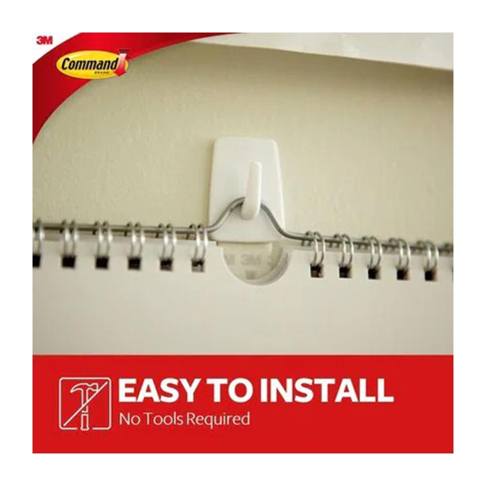 3M Command Micro Hooks Mini 225g Holding Power White Hooks with Strips