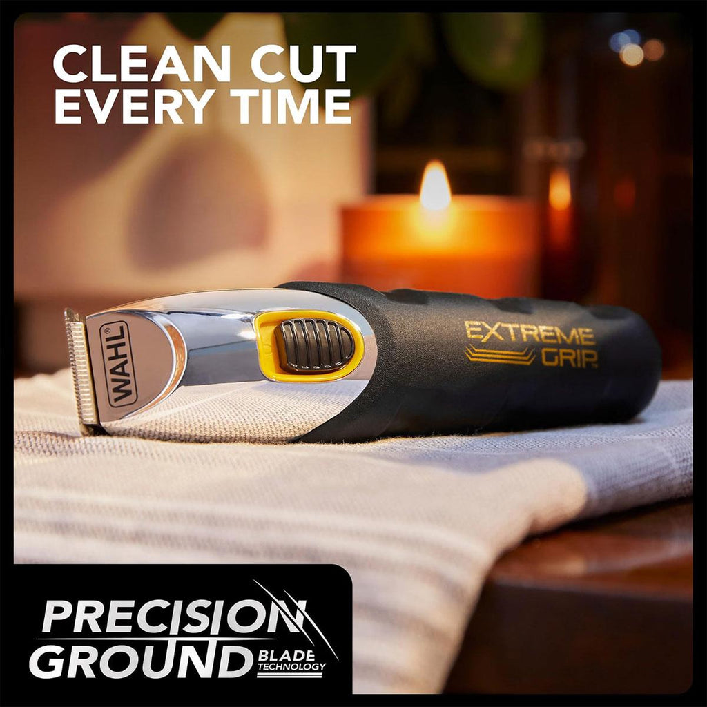 Wahl Extreme Grip Men's Beard And Stubble Trimmer Cordless Male Grooming Set - Black