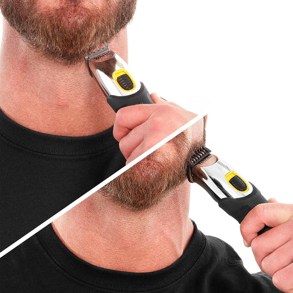 Wahl Extreme Grip Men's Beard And Stubble Trimmer Cordless Male Grooming Set - Black