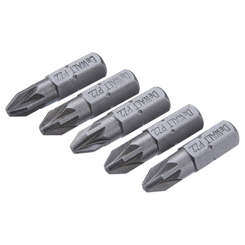 Dewalt PZ2 25mm Standard Tic Tac Screwdriver Bit Set With Flex Tough Case - 25 Piece