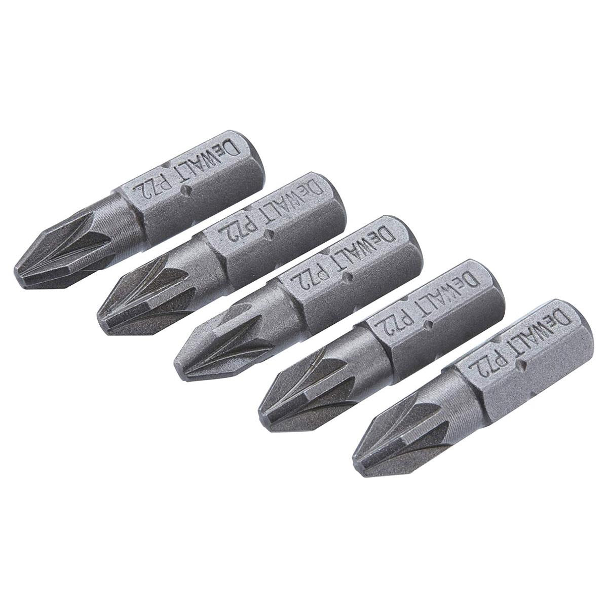 Dewalt PZ2 25mm Standard Tic Tac Screwdriver Bit Set With Flex Tough Case - 25 Piece