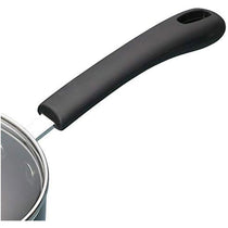KitchenCraft Master Class Aluminum Non-Stick Enamel Saucepan With Lid 18 cm 2 Litres - Black