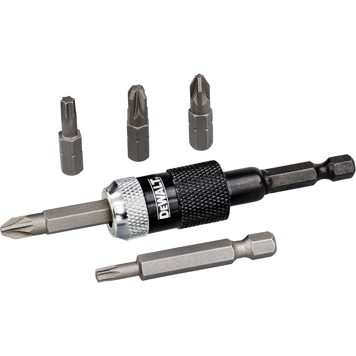 Dewalt High Performance Bit Tip Holder And Screwdriving Bit 6 Piece Set
