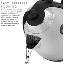 Dualit Lite Jug Kettle Stainless Steel 2400 W 1.5 Liter - Polished With Black Trim