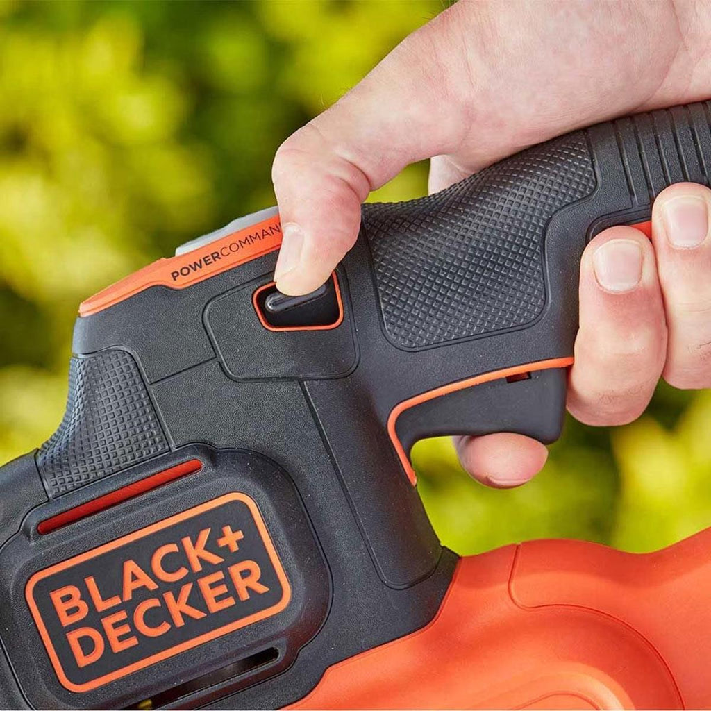 Black & Decker 36V Cordless 55cm Hedge Trimmer 2Ah Lithium-ion - Orange/Black