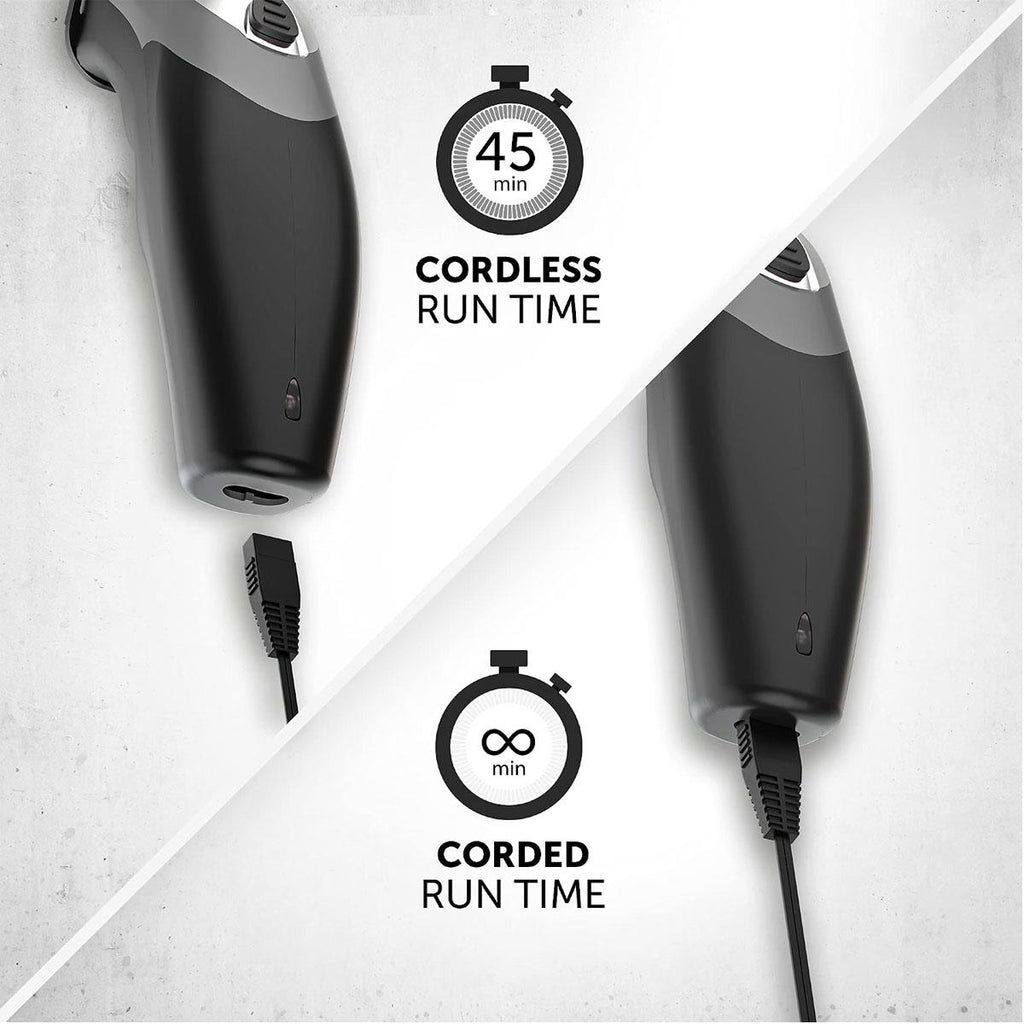 Wahl Clip N Rinse Cordless Hair Clipper And Nose Trimmer Home Haircutting Kit - Black