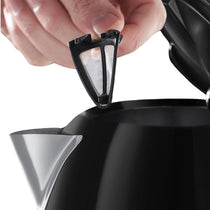 Russell Hobbs Colors Plus Electric Jug Kettle Stainless Steel 3000W 1.7 Litre - Black
