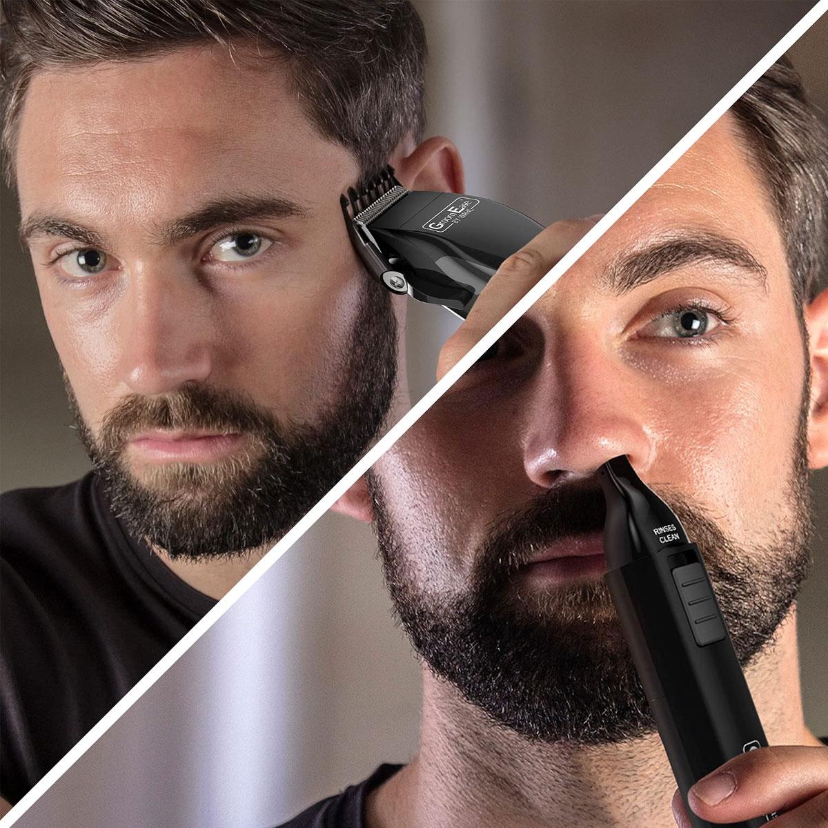 Wahl GroomEase Hair Clipper And Trimmer Gift Set - Black
