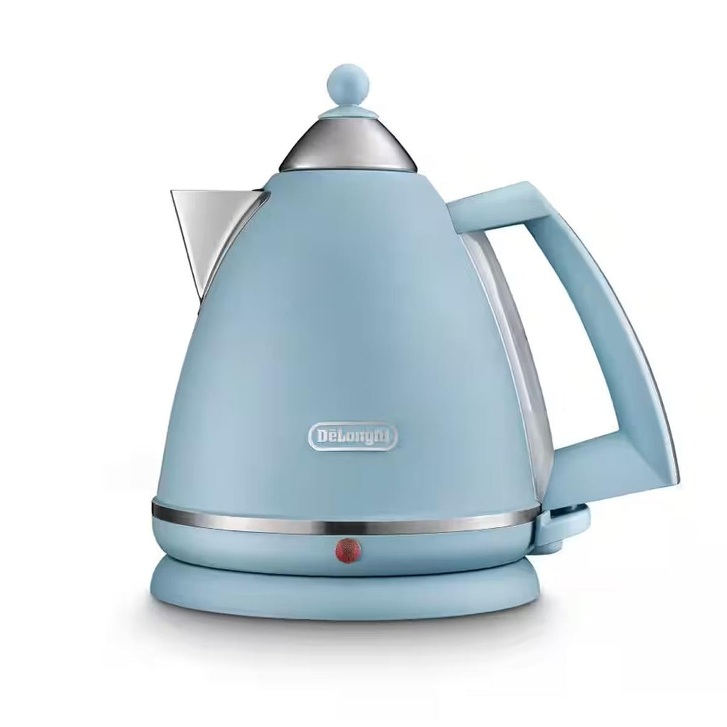 Delonghi Argento Flora Electric Jug Kettle Stainless Steel 3000 W 1.7 Litre - Blue