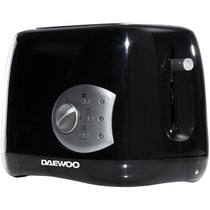 Daewoo Balmoral 2 Slice Toaster with Reheat And Defrost And Browning Control  Plastic 800 W - Black