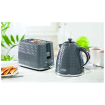 Daewoo Argyle 2 Slice Toaster With Reheat Cancel And Defrost Functions 800 W - Dark Grey