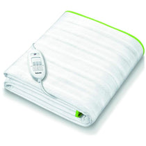 Beurer Ecologic+ Double Heated Underblanket With Elastic Straps Fleece 152cm x 122cm - White