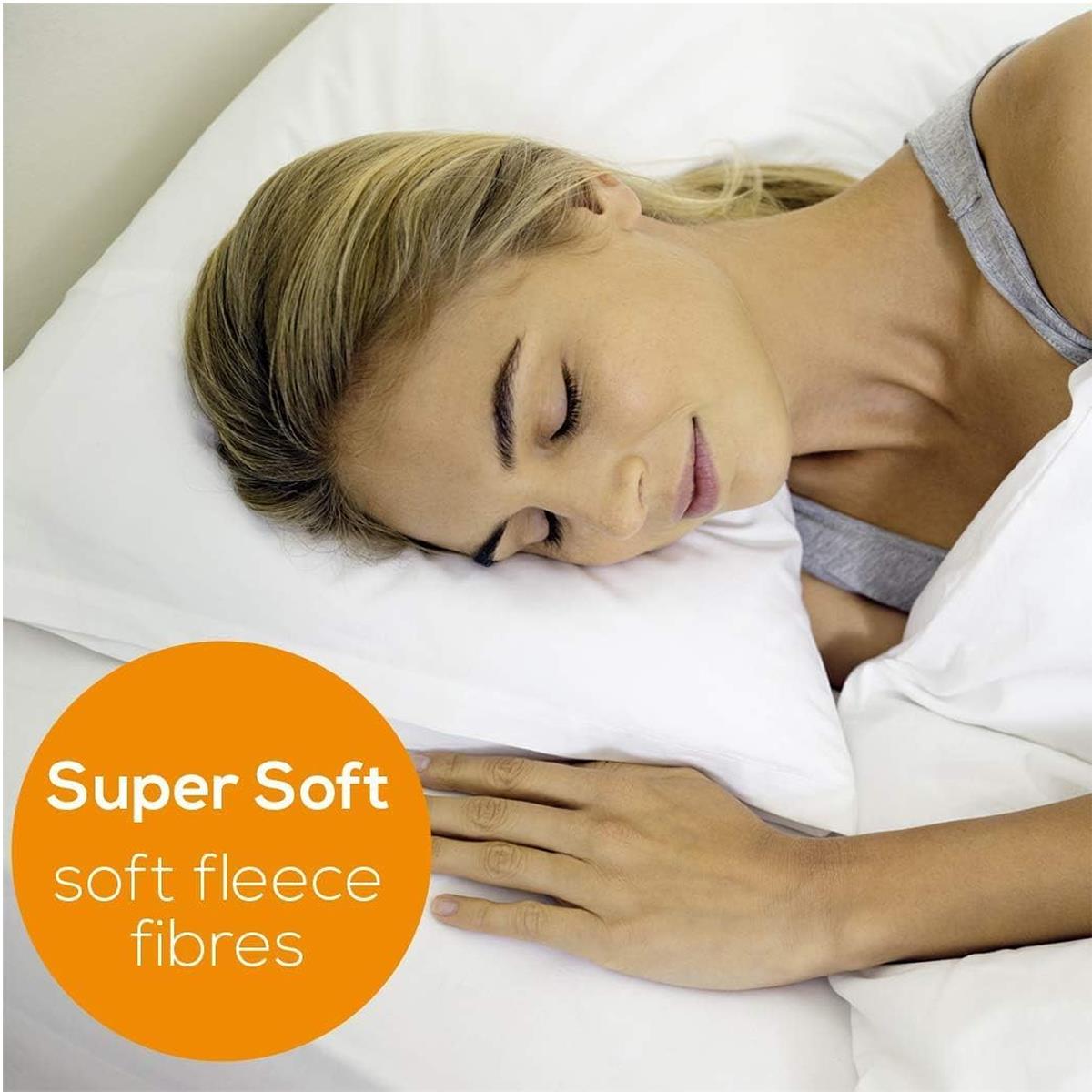 Beurer Ecologic+ Double Heated Underblanket With Elastic Straps Fleece 152cm x 122cm - White