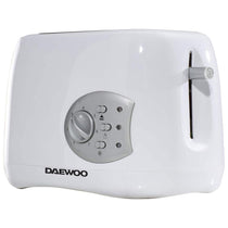 Daewoo Balmoral 2 Slice Toaster with Reheat And Defrost And Browning Control Plastic 800 W - White