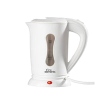 Fine Elements Dual Voltage Travel Kettle With Two Cups Plastic 0.5 Litre - White