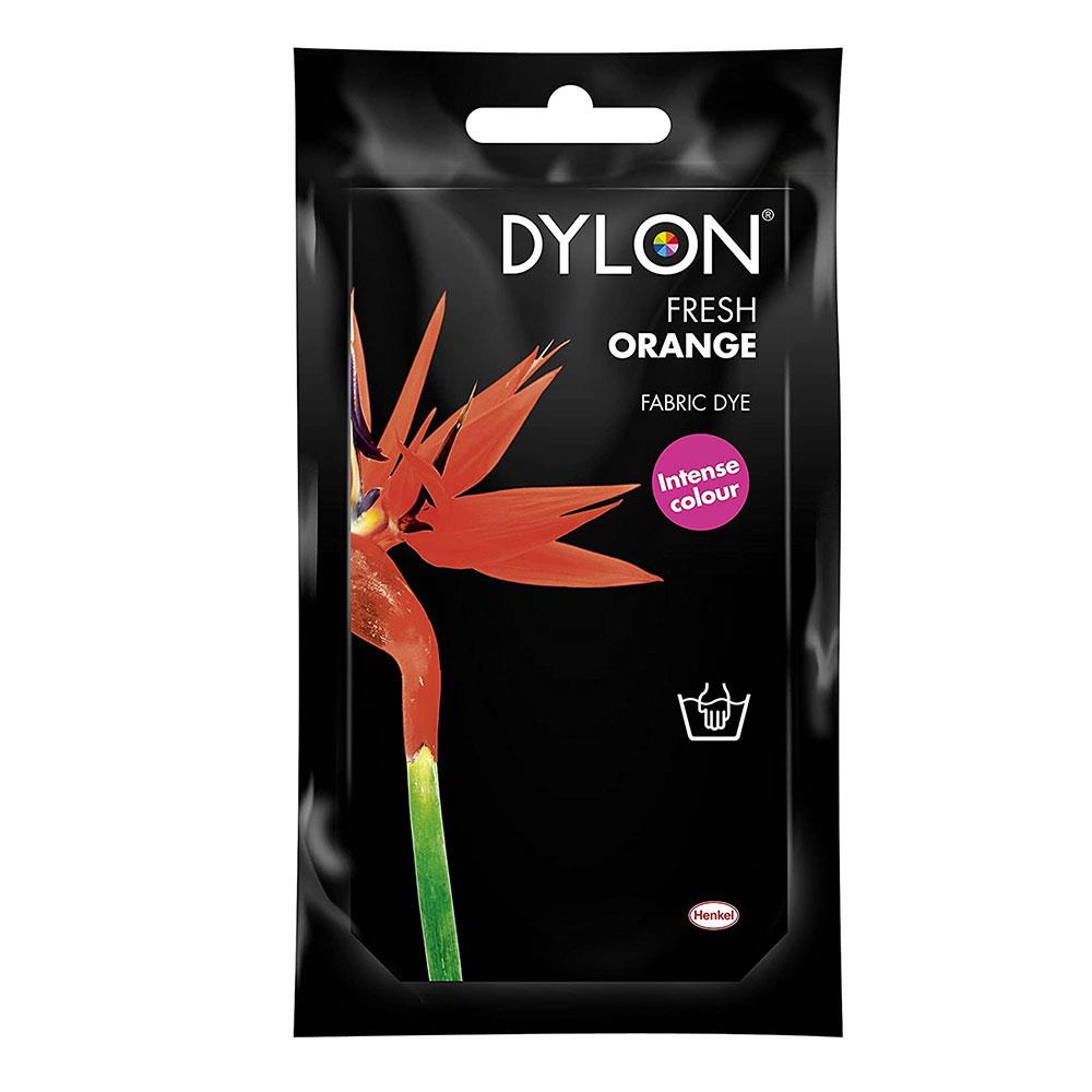 Dylon Hand Fabric Dye Sachet For Clothes And Soft Furnishings 50g - Fresh Orange