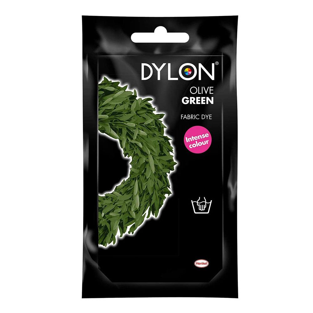 Dylon Olive Green Fabric Dye 50g Washing Machine Dye Sachet for Cotton Linen Viscose Wool Silk Clothes & Crafts