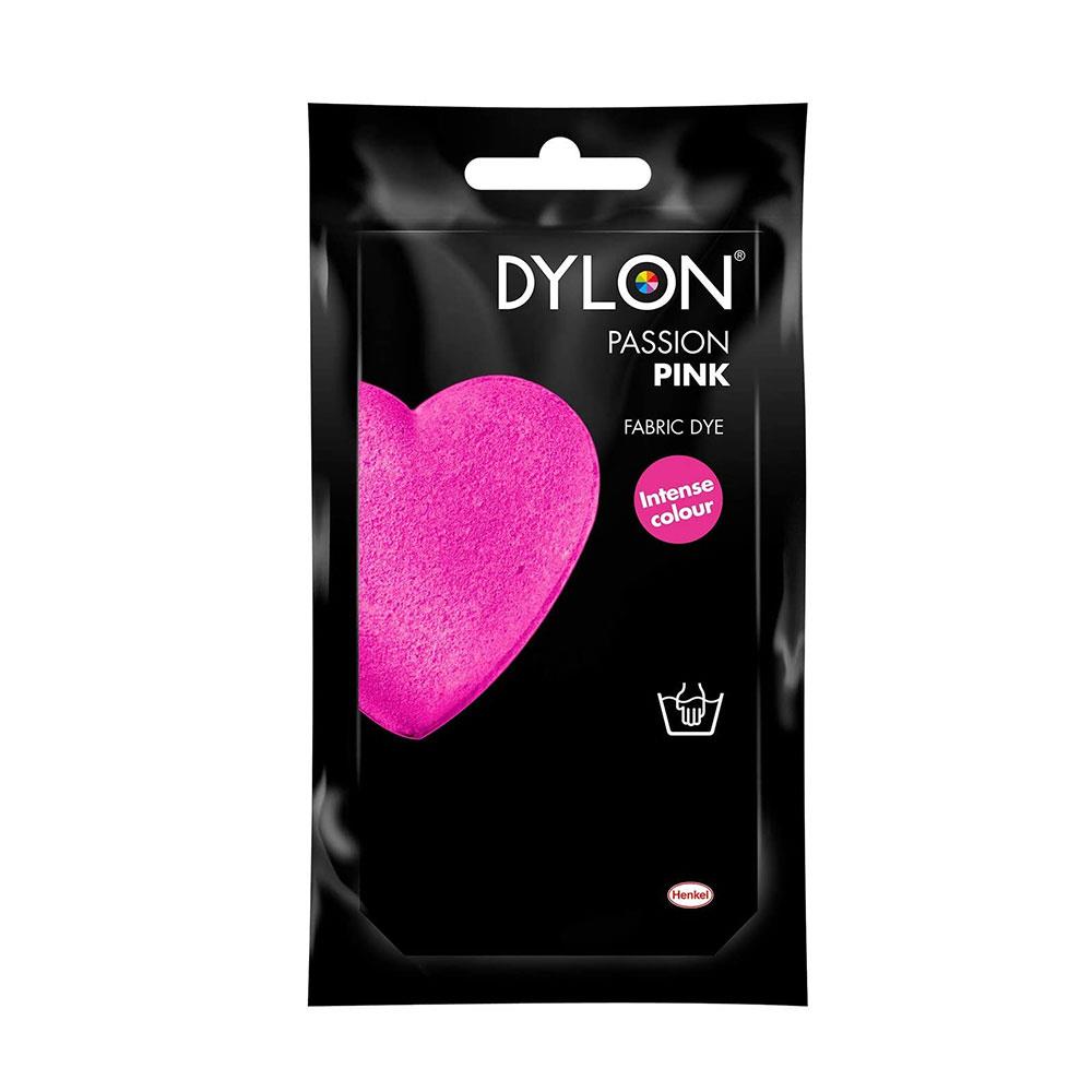 Dylon Hand Dye Passion Pink 50g Fabric Dye for Cotton Linen Viscose Wool Silk Clothes & Craft Projects