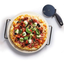 KitchenCraft World of Flavours Italian Pizza Stone Set - 2 Pieces