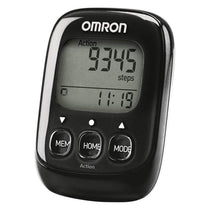 Omron Walking Style IV Step Counter Pedometer - Black