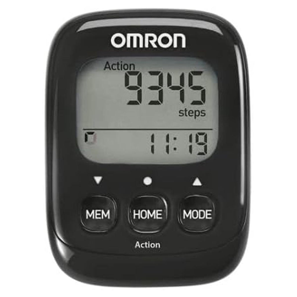 Omron Walking Style IV Step Counter Pedometer - Black
