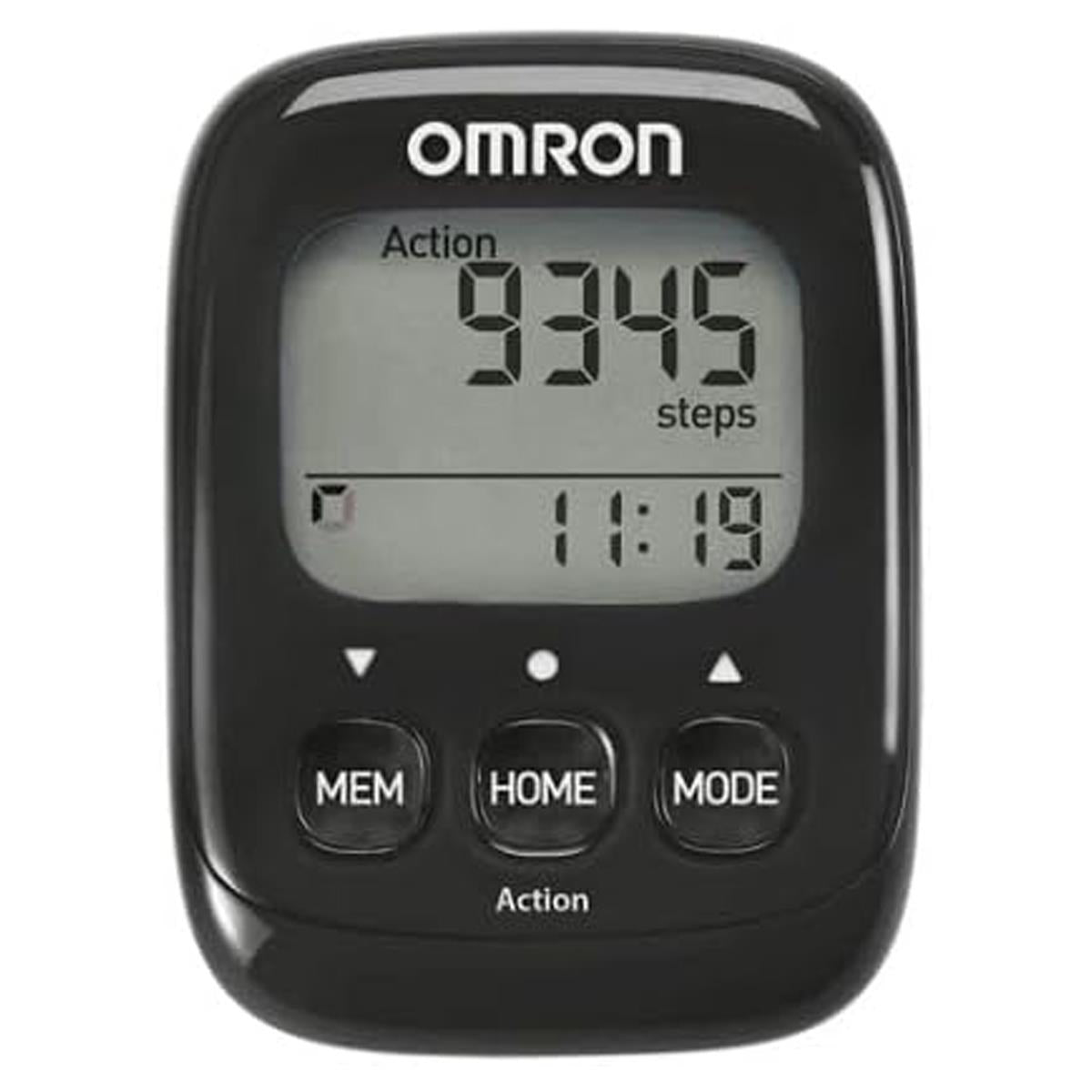Omron Walking Style IV Step Counter Pedometer - Black